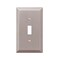 Amerelle Wall Plate, Number of Gangs: 1 Steel, Steel, Brushed Nickel Finish, Gray 163TBN - alternate 1